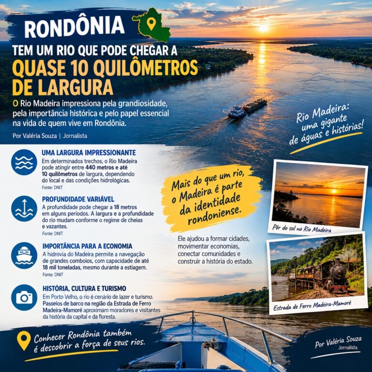 🌊 RONDÔNIA TEM UM RIO QUE PODE CHEGAR A QUASE 10 QUILÔMETROS DE LARGURA